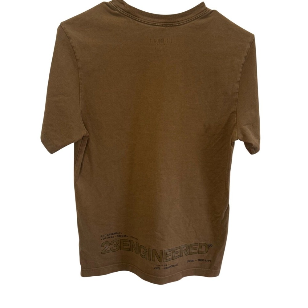 Jordan 23 Engineered T-Shirt Brown Short Sleeve Mens Small DV7683-259 - Picture 2 of 7